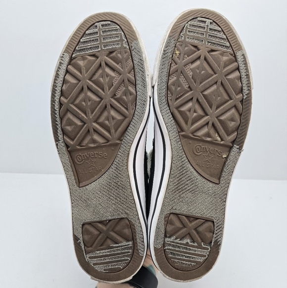 Converse Chuck Taylor All-Stars black canvas distressed low-top sneakers WMS 6 - Picture 12 of 12